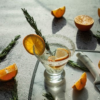  SNOW365 Schwetzingen Dry Gin garnish